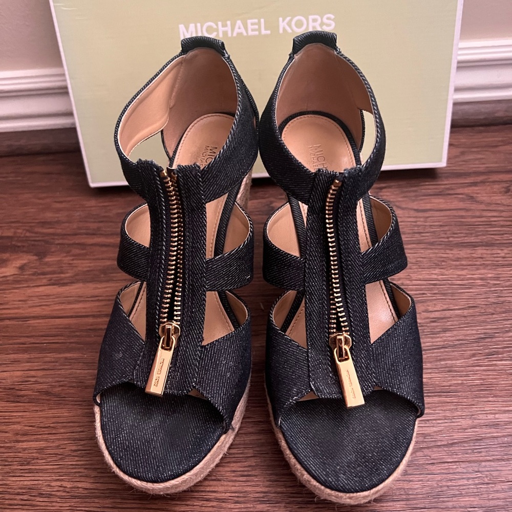 Cute Summer Denim Wedge